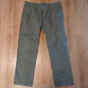 Eddie Bauer 38"x34" tan canvas chinos‎